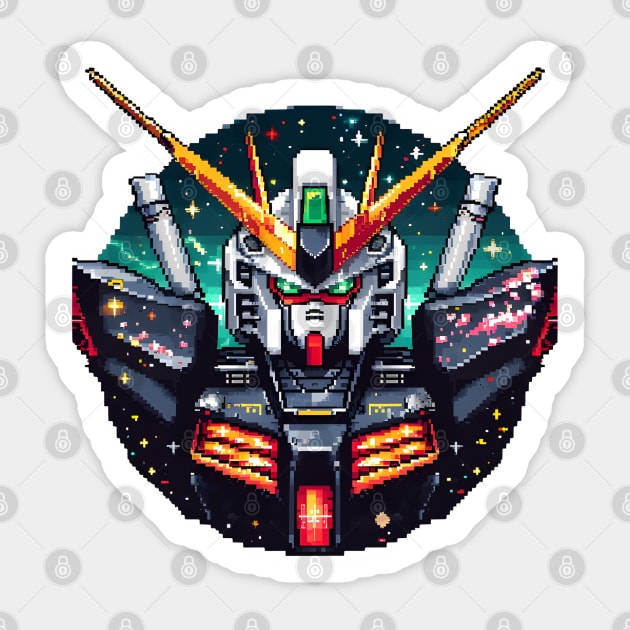 Winged Warriors: Gundam Wing, Mecha Epic, and Anime-Manga Legacy Unleashed Sticker by insaneLEDP